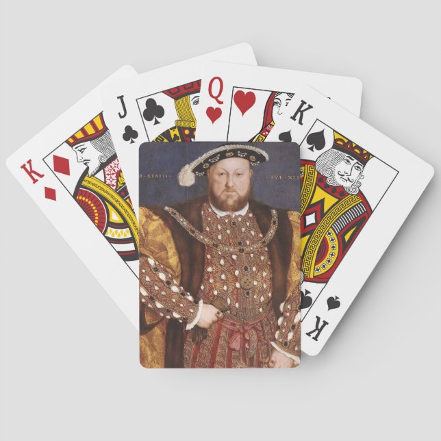 Kung Henry VIII Kortlek (Baksidan)