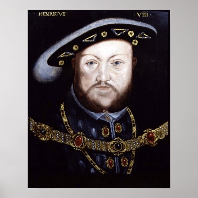 KUNG HENRY VIII, KUNG I ENGLAND POSTER (Framsidan)