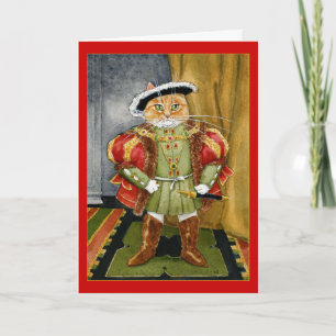 Kung Henry VIII-royal Kattfödelsedagskalender häls Kort