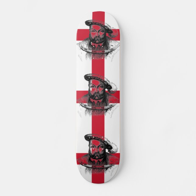 Kung Henry VIII Skateboard Bräda 19,5 Cm (Framsida)