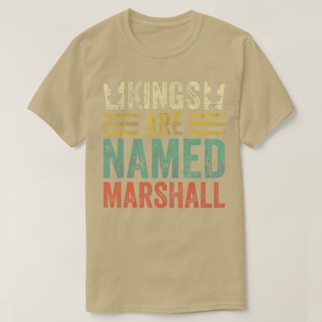 Kung heter Marshall Shirt Funny Personlig T Shirt (Design framsida)