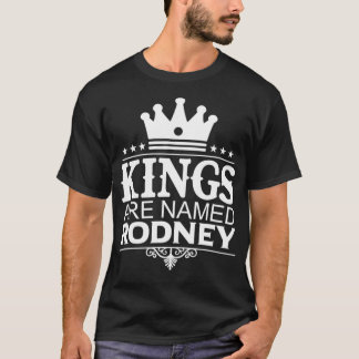 Kung heter RODNEY Funny Personlig Namn Jok T Shirt