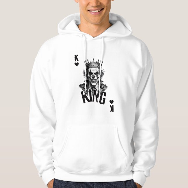 kung hjärta hoodie (Framsida)