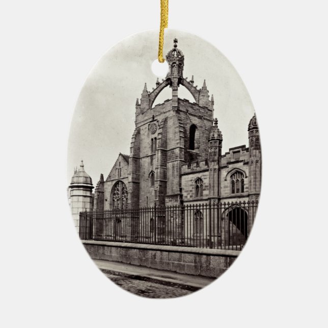 Kung högskola - den Aberdeen universiteten - Julgransprydnad Keramik (Framsidan)