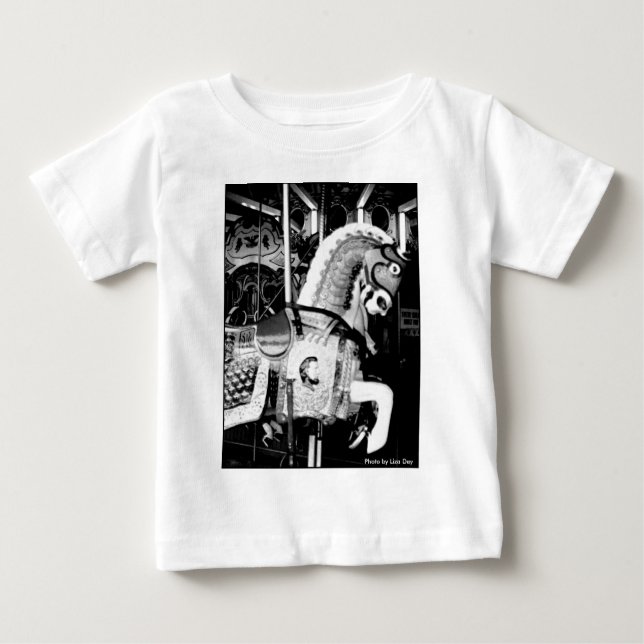 "Kung Horse" Spädbarns T-shirt (Framsida)