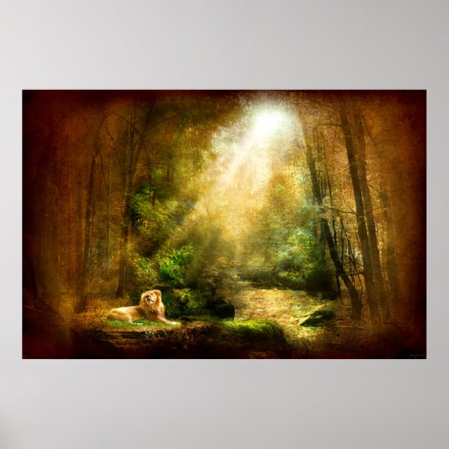 Kung Humility (Lejon Art Poster) Poster (Framsidan)