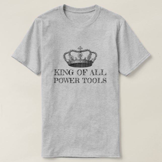 KUNG I ALL POWER VERKTYG FUNNY DIY T SHIRT (Design framsida)