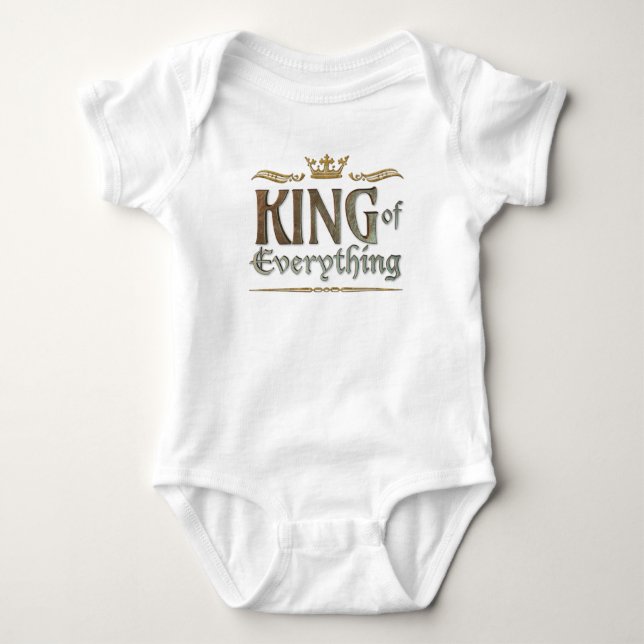 KUNG i Allting - det stora medeltida Royalet Krona T Shirt (Framsida)