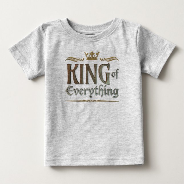 KUNG i Allting - det stora medeltida Royalet Krona T Shirt (Framsida)