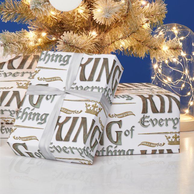 KUNG i Allting - Royalty Lettering Krona Presentpapper (Helgdagar)