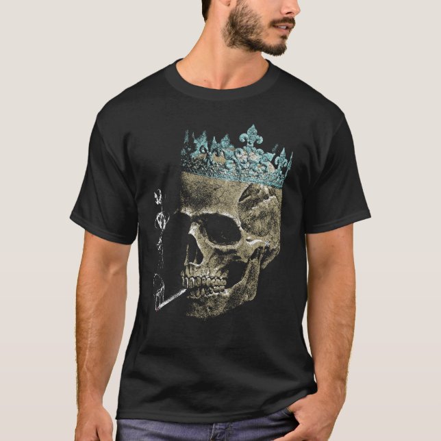 Kung i Ashes - Gothic Streetwear Design T Shirt (Framsida)
