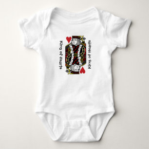 Kung i Baby-kläder för Hearts design Tee Shirt