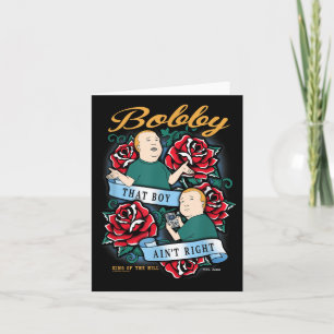 Kung i Backe Bobby att Höger Tattoo Kort