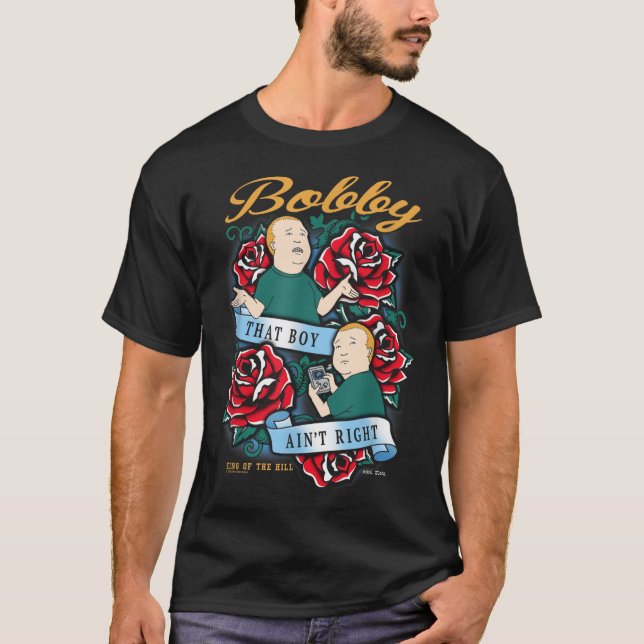 Kung i Backe Bobby att Höger Tattoo T Shirt (Framsida)