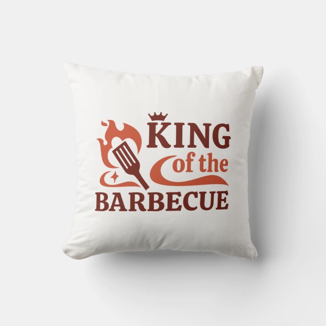 Kung i Barbecue Kudde (Framsida)