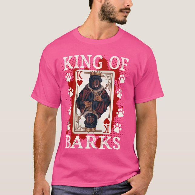 Kung i Barks & Kung i Rottweiler T Shirt (Framsida)