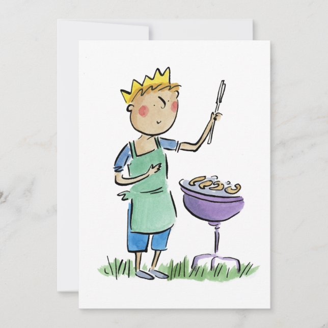 KUNG i BBQ Inbjudningar (Framsida)