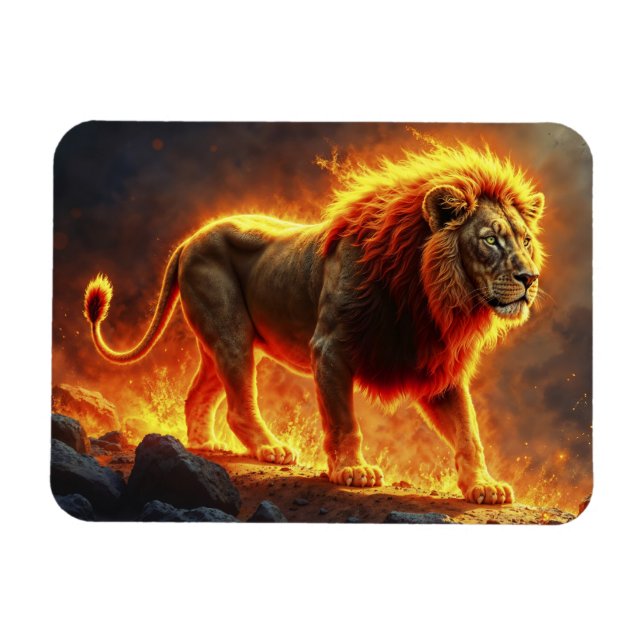 Kung i beaster Lejona, moderdjur för  ändamål Magnet (Horisontell)