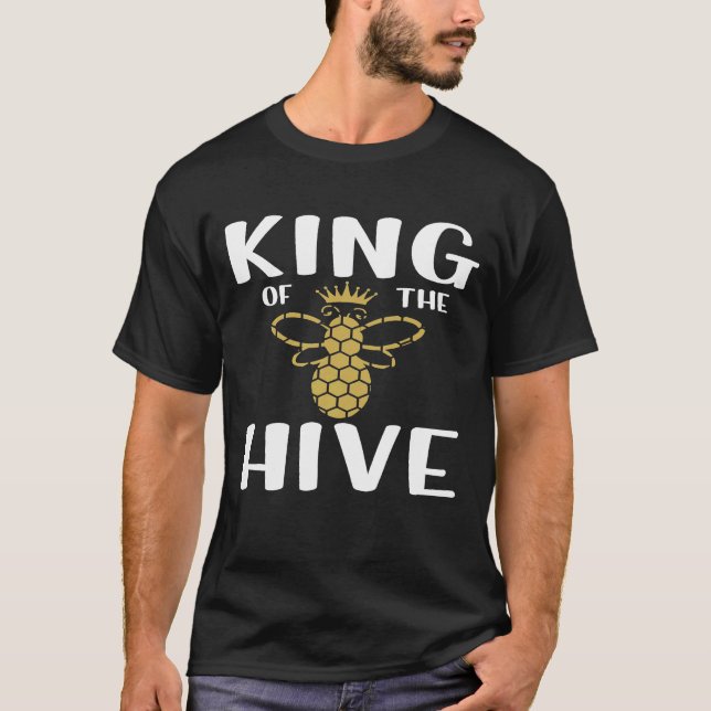 Kung i biodlarbin från honungskomb t shirt (Framsida)