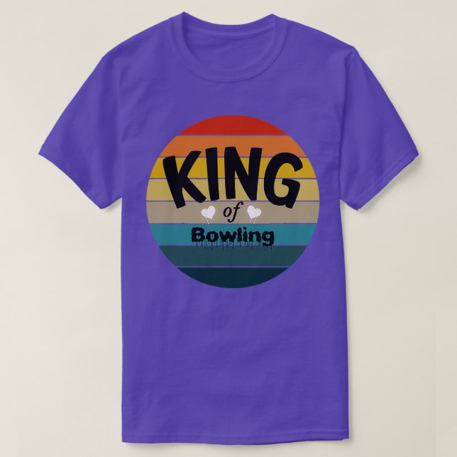 Kung i Bowling Bowling Bowlareare Boll t T Shirt (Design framsida)