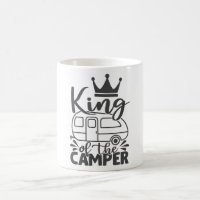 Kung i Camper Funny Quote Camping som står
