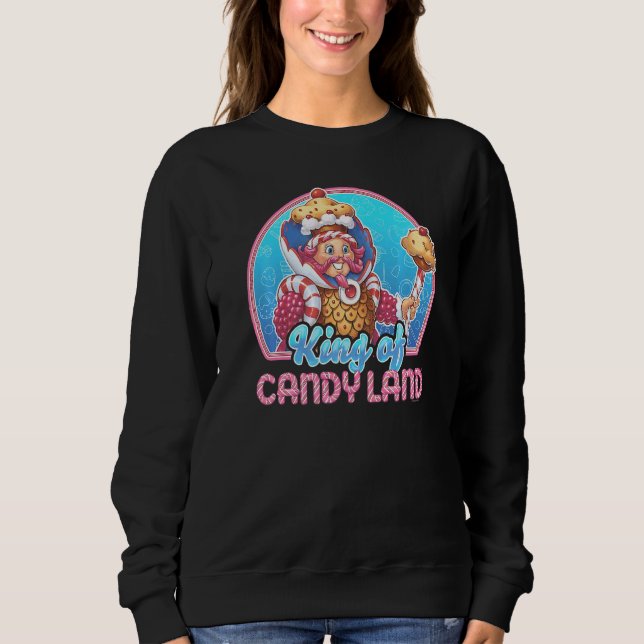 Kung i Candy Land Porträtt T Shirt (Framsida)