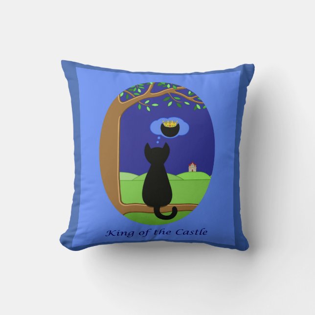 Kung i Castle Reversible Kudde (Framsida)