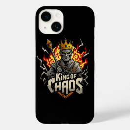 Kung i Chaos iPhone 14 Fodral Mörk Zombie Fire