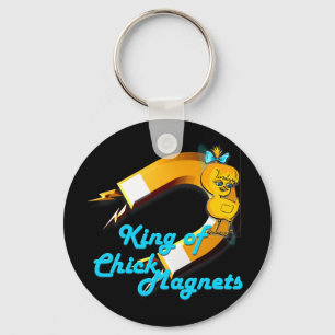 Kung i Chick Magnet Nyckelring