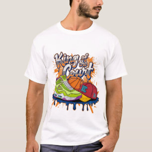 Kung i Court Basketball Streetwear Graphic Te T Shirt