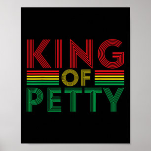 Kung i den afrocentriska afrikanska juntan i Afrik Poster