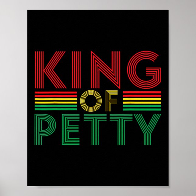Kung i den afrocentriska afrikanska juntan i Afrik Poster (Framsidan)