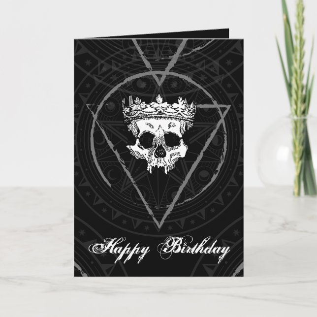 Kung i det döda: Mörk Gothic Royal Sigil Kort (Framsida)