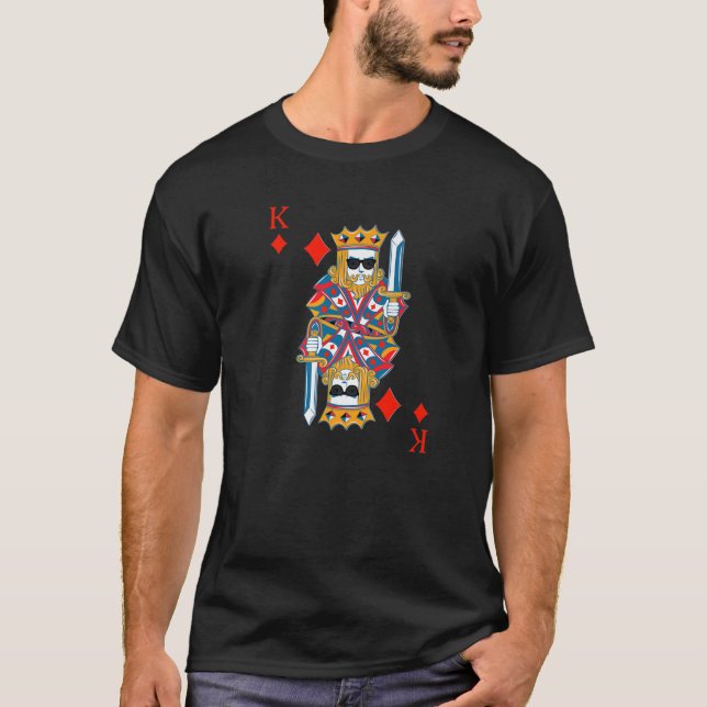 Kung i diamanter: Halloween-hylsor av kort T Shirt (Framsida)