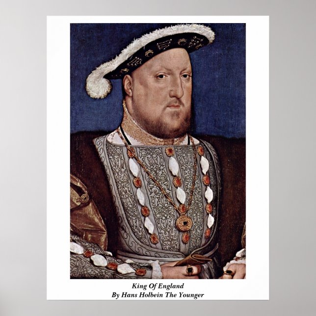 Kung i England av Hans Holbein The Younger Poster (Framsidan)