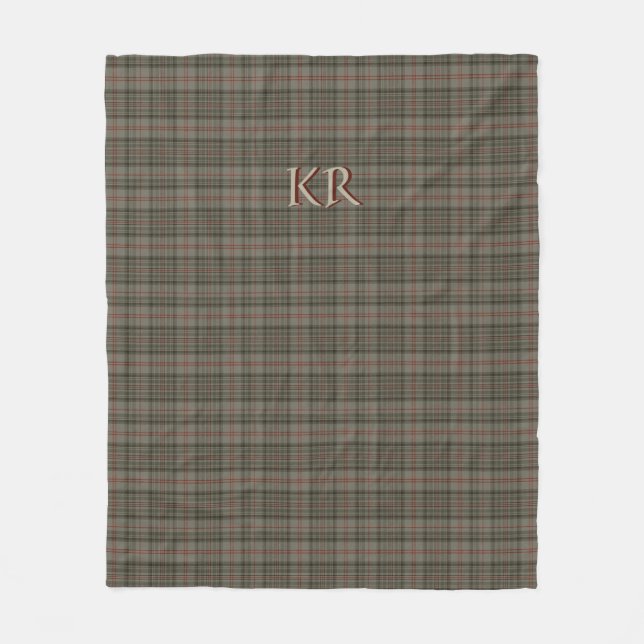 Kung i England Balmoral Royal Tartan Fleecefilt (Framsidan)