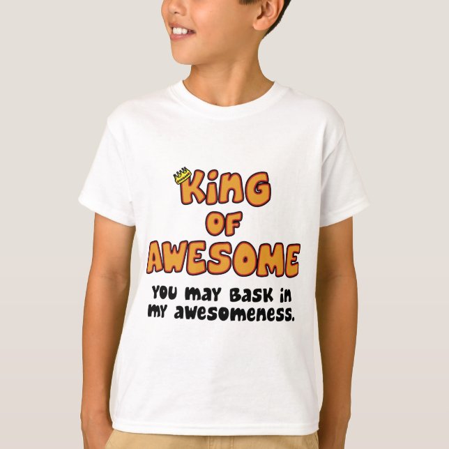 Kung i Fantastisk Child's T-shirt (Framsida)