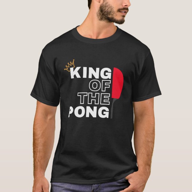 KUNG i för manar PING Ping Pong Champion T Shirt (Framsida)