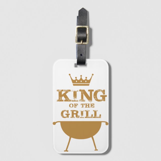 Kung i galler, Guld Bagagebricka (Framsida vertikal)