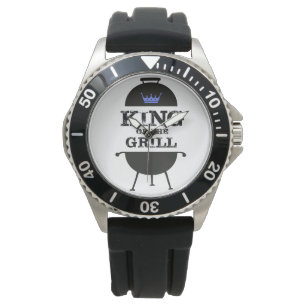 Kung i galler, svart blå Krona Armbandsur