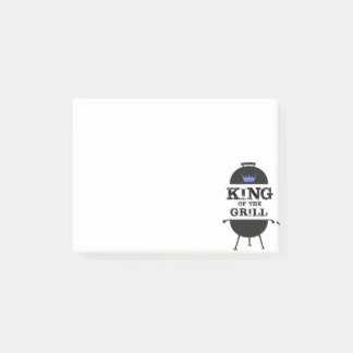 Kung i galler, svart blå Krona Post-it Block