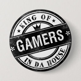 Kung i Gamers Funny Button for Nerds and Geeks Knapp