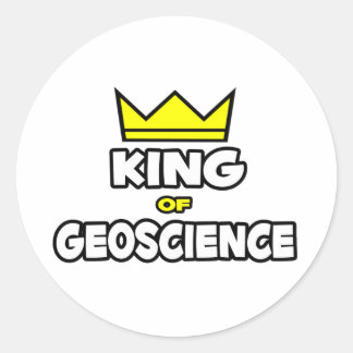 Kung i Geoscience Runt Klistermärke