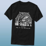 Kung i Greenhouse-Personligens  T Shirt<br><div class="desc">En vintage växthusgas fullt av fantastiska växter,  med texten Kung i växthuset. Ändra namn för att anpassa sig. Perfekt till din favoritträdgårdsmästare. Originalkonst av Nic Squirrell.</div>