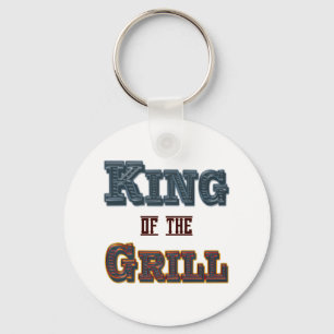 Kung i Grill BBQ Cooking Slogan Nyckelring