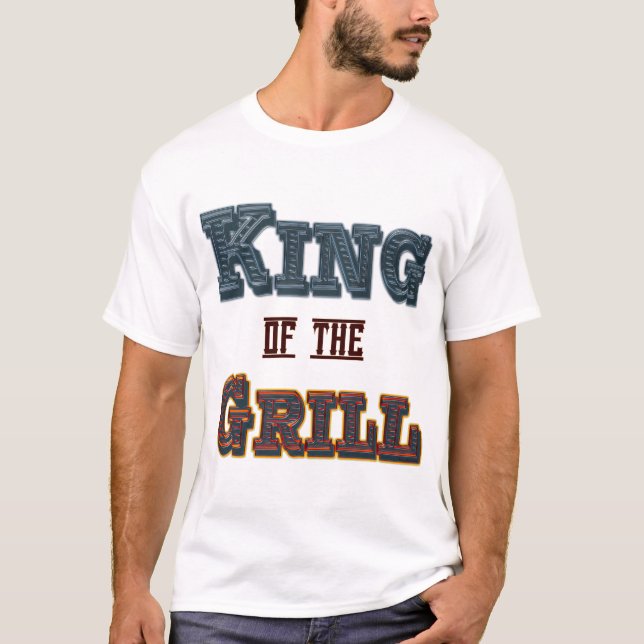 Kung i Grill Funny BBQ Cookout Say Tee (Framsida)