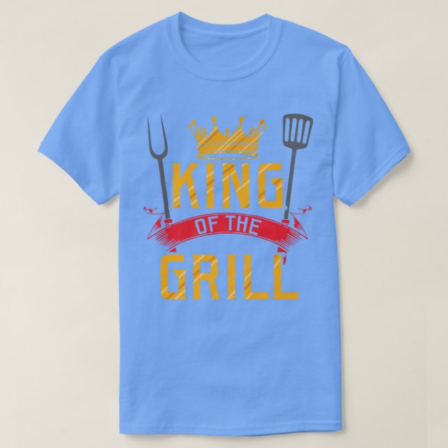Kung i Grill Grilling Master Chef Cook Cookin T Shirt (Design framsida)