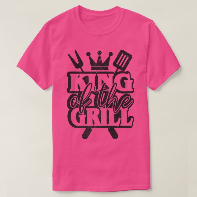 Kung i Grill Grilling Master Chef Cooking BBQ T Shirt (Design framsida)