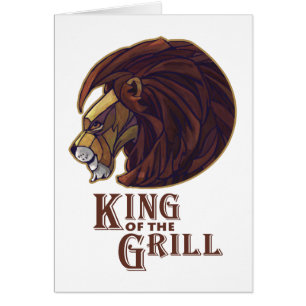 Kung i Grill Hälsningskort