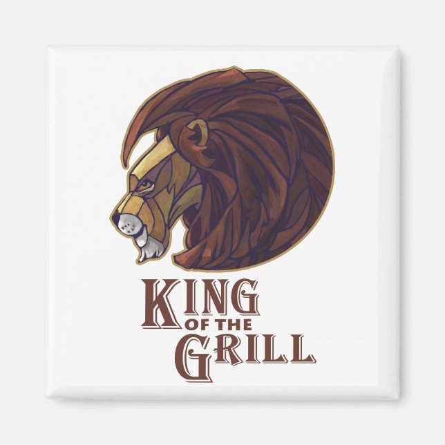 Kung i Grill Magnet (Framsidan)